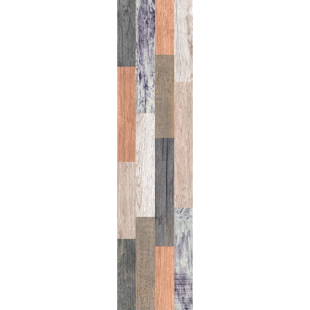 керамогранит CERSANIT WoodArt 21,8x89,8см многоцветный рельеф ректификат