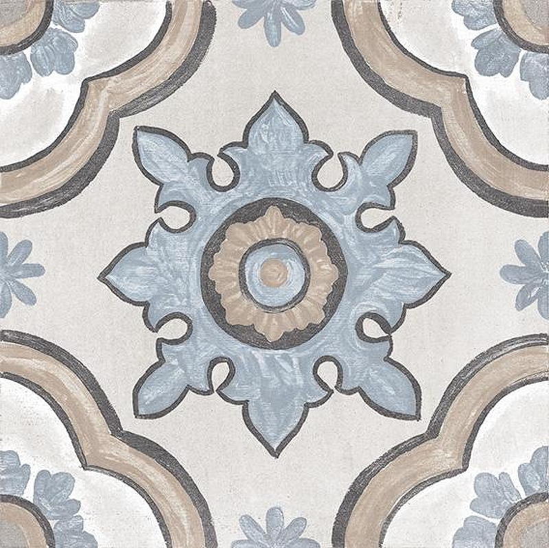Керамогранит Cifre Adobe Basma Decor Ivory Mate Многоцветный Матовый 20x20 см