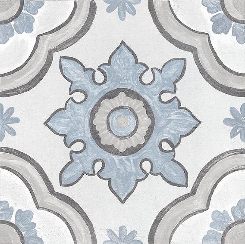Керамогранит Cifre Adobe Basma Decor White Mate Многоцветный Матовый 20x20 см