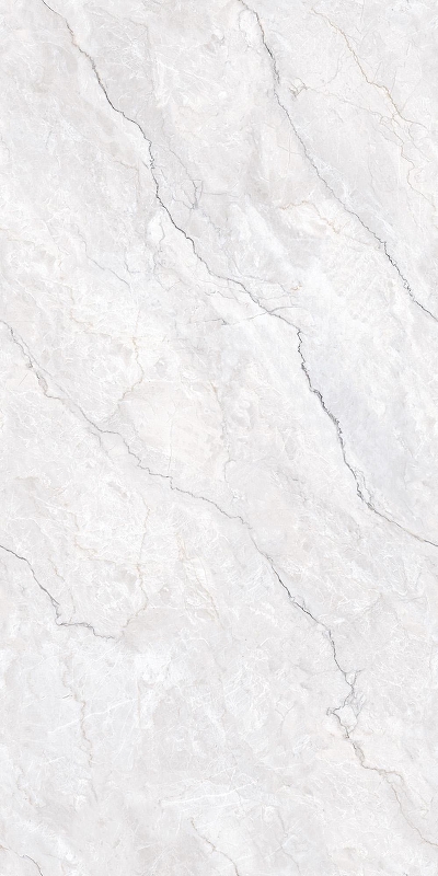 Керамогранит Creanza Lumiere White CZ-GL06-B светло-серый матовый с глянцевым эффектом 80х160 см