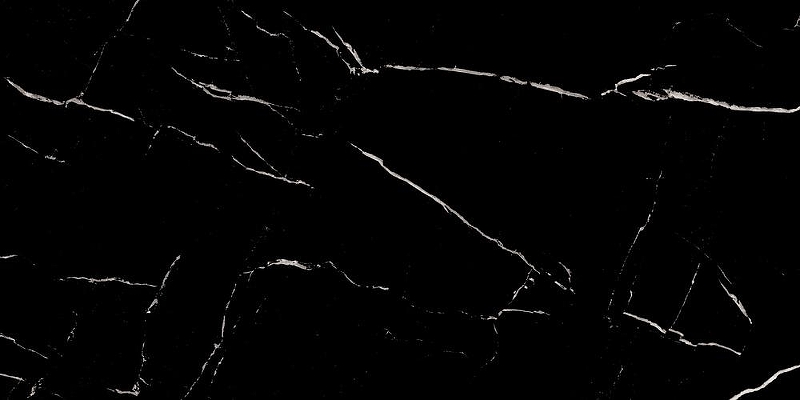 Керамогранит Duna Nero Marquina RP-238571 Черный Black Panter 60x120 см