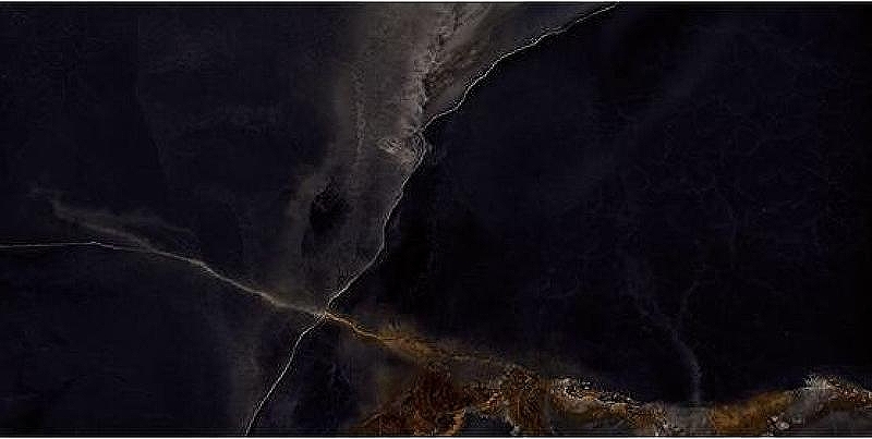 Керамогранит Emil Ceramica Tele Di Marmo Onix Black Lappato EKTM 60х120 см