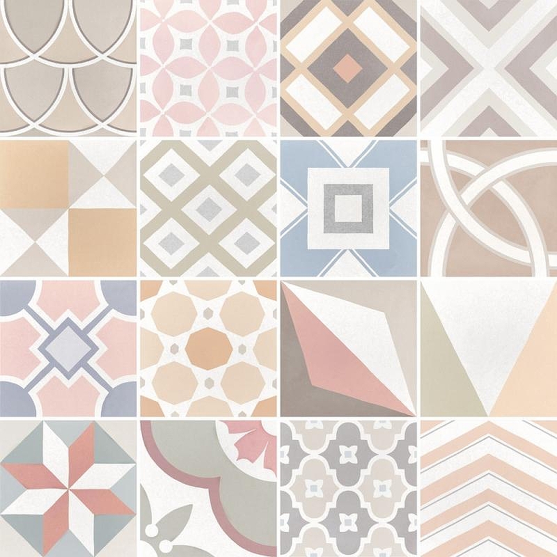 Керамогранит Equipe Caprice Deco Patchwork Pastel 20х20 см