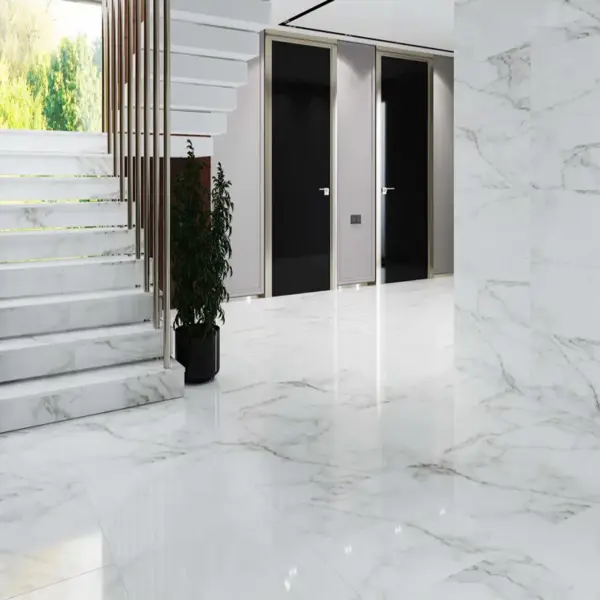 Керамогранит Estima Роял RL01 80x80 см 1.28 м² неполированный цвет белый