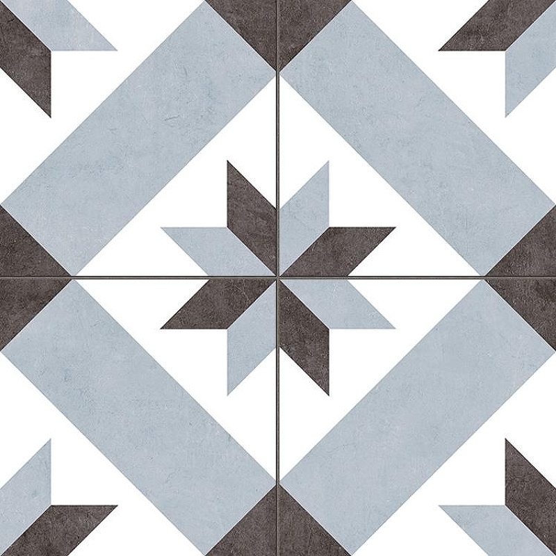 Керамогранит Etili Seramik BETA Pre-cut Голубой Матовый 45x45 см