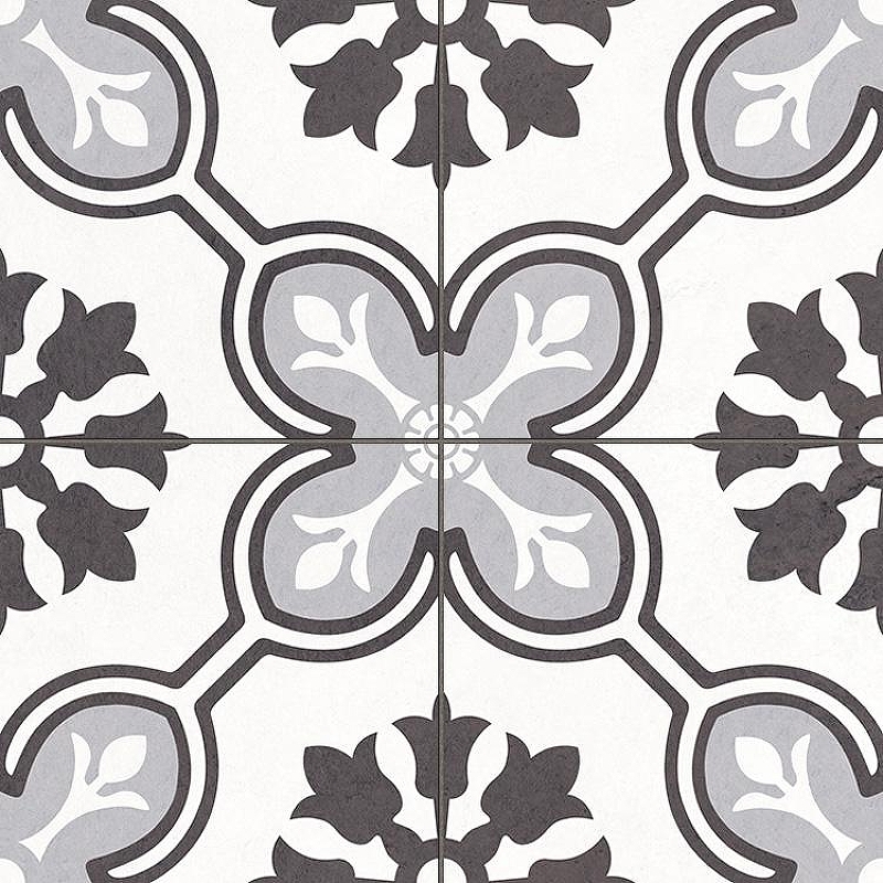 Керамогранит Etili Seramik CHATEAU Noir Pre-cut Черный Матовый 45x45 см