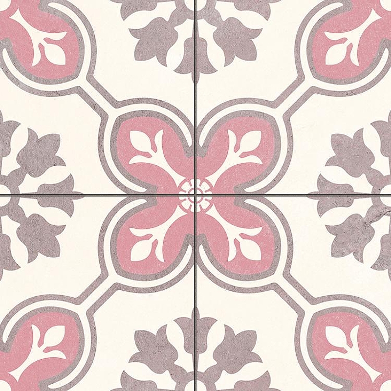 Керамогранит Etili Seramik CHATEAU Rose Pre-cut Розовый Матовый 45x45 см