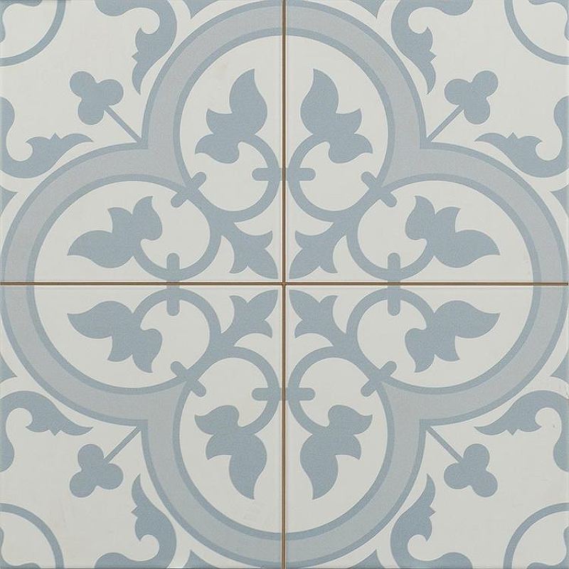 Керамогранит Etili Seramik LEDBURY Powder Blue Pre-cut Синий Матовый 45x45 см