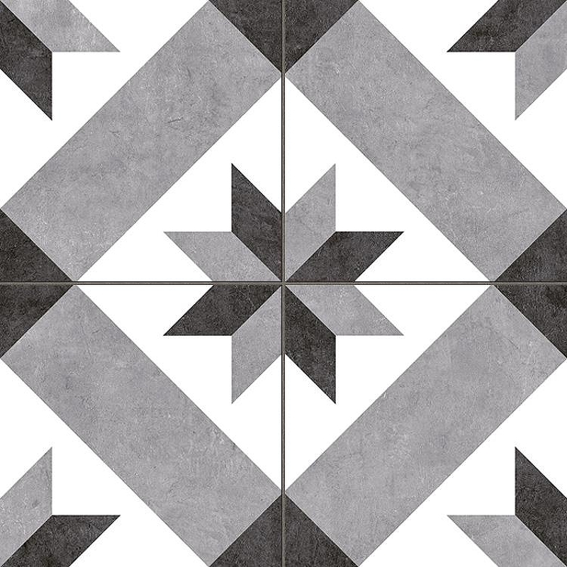 Керамогранит Etili Seramik NERO Pre-cut Черный Матовый 45x45 см