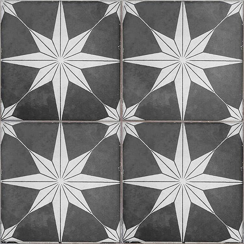 Керамогранит Etili Seramik SCINTILLA Night Black Pre-cut Черный Матовый 45x45 см