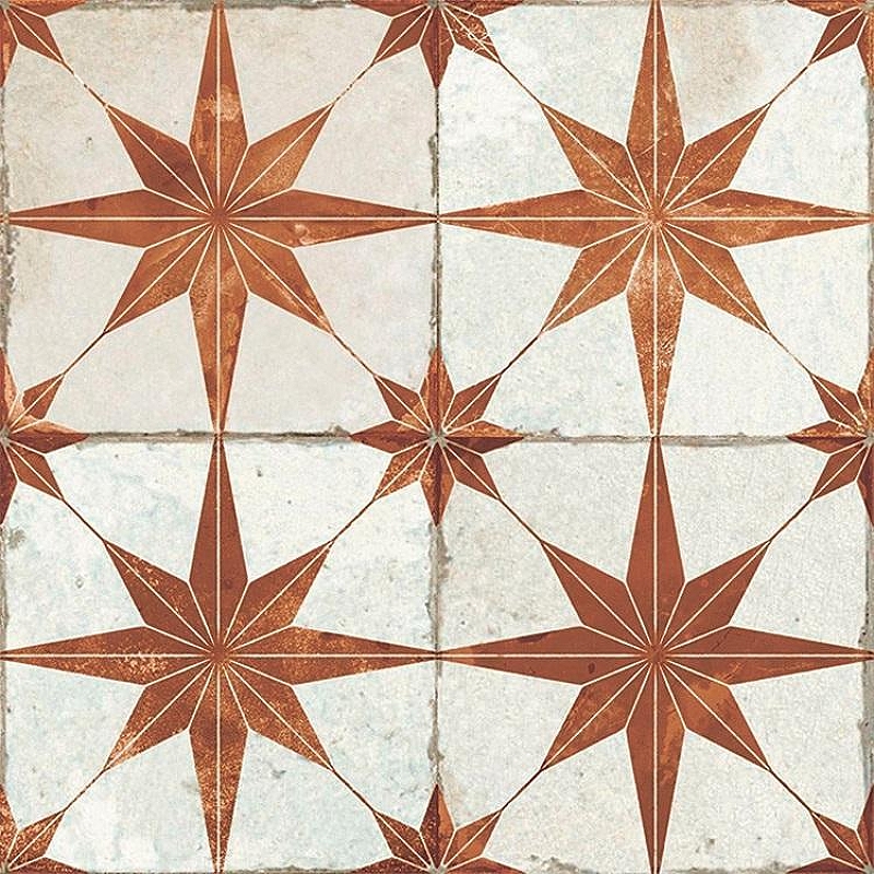 Керамогранит Etili Seramik SCINTILLA Paprika Orange Pre-cut Оранжевый Матовый 45x45 см