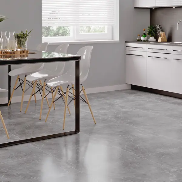 Керамогранит Grasaro Softmarble 60x60x0.9 см 1.8 м² лаппатированный цвет серый