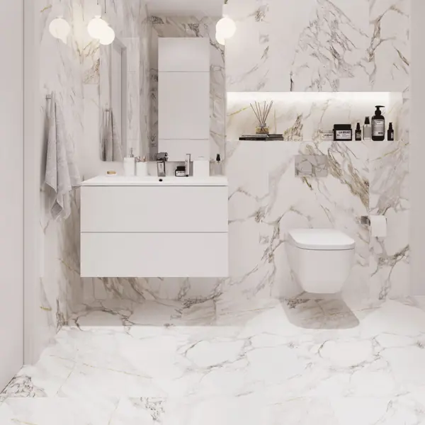 Керамогранит Incolor Glamour 60x120 см 1.44 м² полированный цвет серый