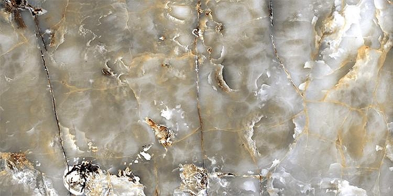 Керамогранит Infinity Ceramica GELATA Oro Marrone High Glossy Зеленый Полированный 60x120 см