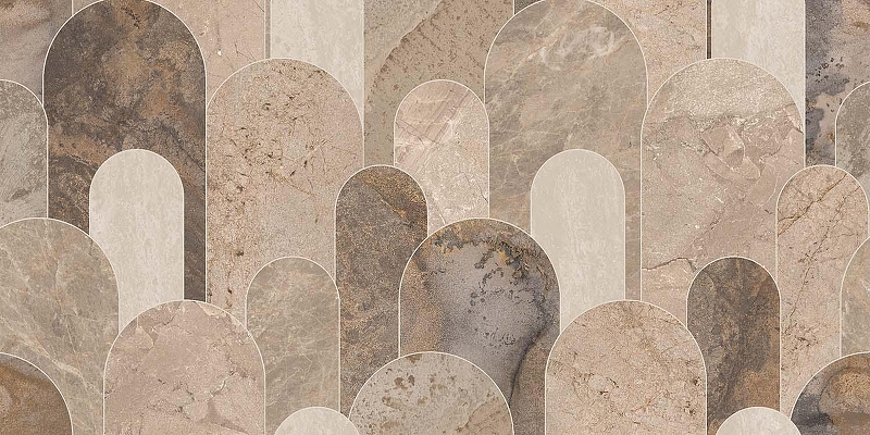 Керамогранит Infinity Ceramica TYRA Decor Ivory Blush Lush Plus Бежевый Карвинг 60x120 см