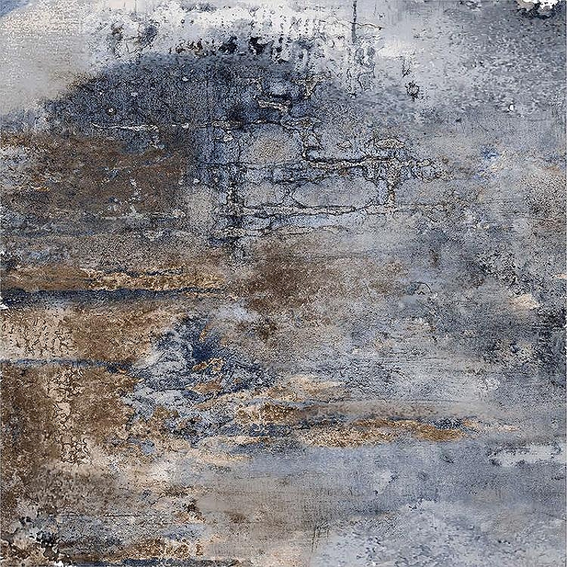 Керамогранит ITC Ceramic ART Blue Sugar Синий Лаппатированный 60x60 см