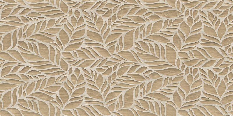 Керамогранит ITC Ceramic FORESTA MAGICA Miel Matt+Carving Бежевый Карвинг 60x120 см