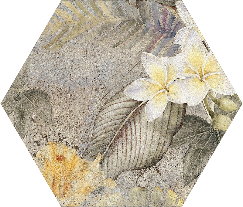 Керамогранит ITT Ceramic HIBISCUS Oxide Matt Hexa Матовый 23,2x26,7 см