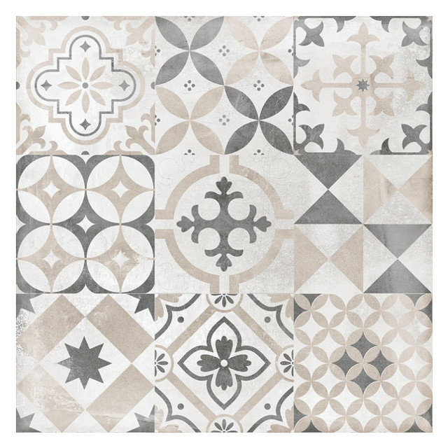 керамогранит LB CERAMICS Цемент Стайл 45x45 орнамент