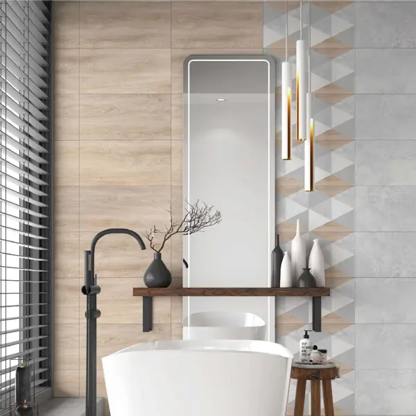 Керамогранит LB Ceramics Софт Вуд 30x60 см 1.44 м² матовый цвет бежевый геометрия