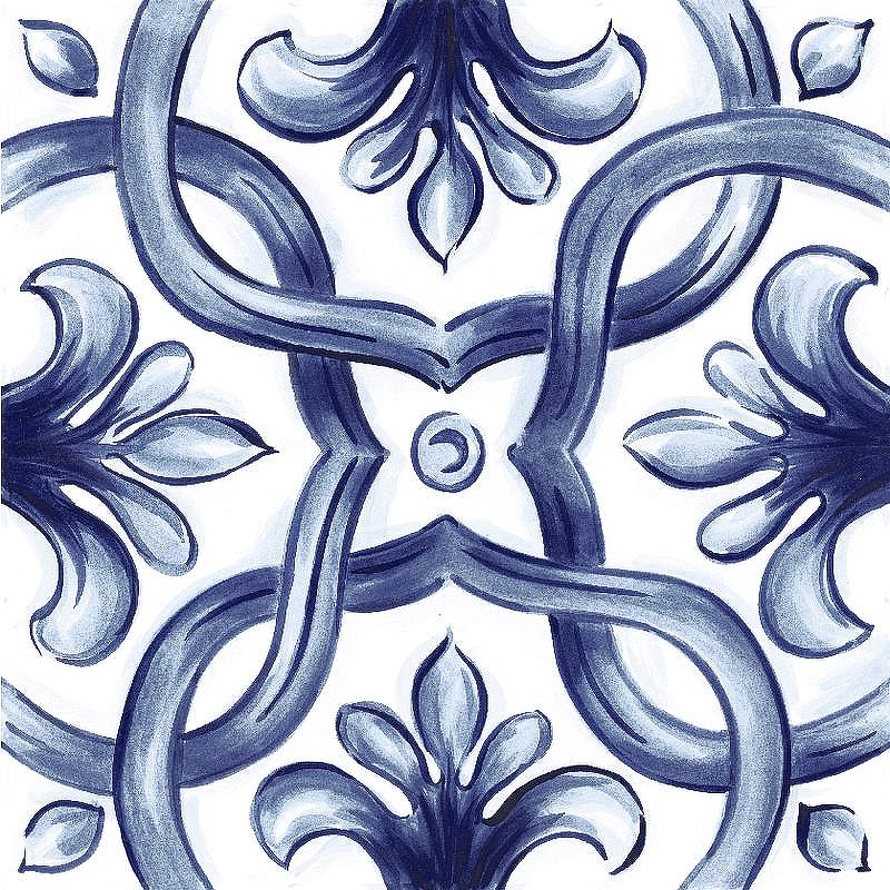 Керамогранит Marazzi Ragno Amuri Decoro Maiolica Tappeto 2 Glossy RT RC8H 20х20 см