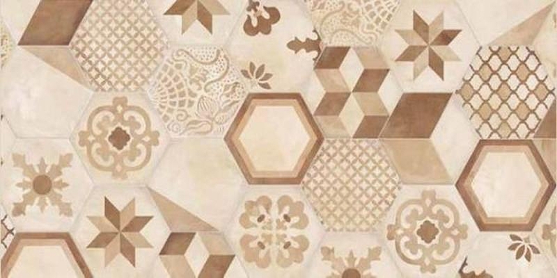 Керамогранит Marca Corona Terra Mix Decori Esagonо Vers. C 21,6х25 см
