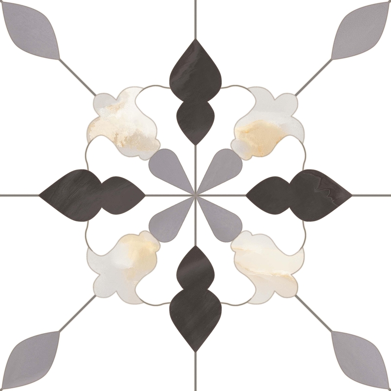 Керамогранит Monopole Ceramica Aramis Carbon Многоцветный матовая 18,7x18,7 см