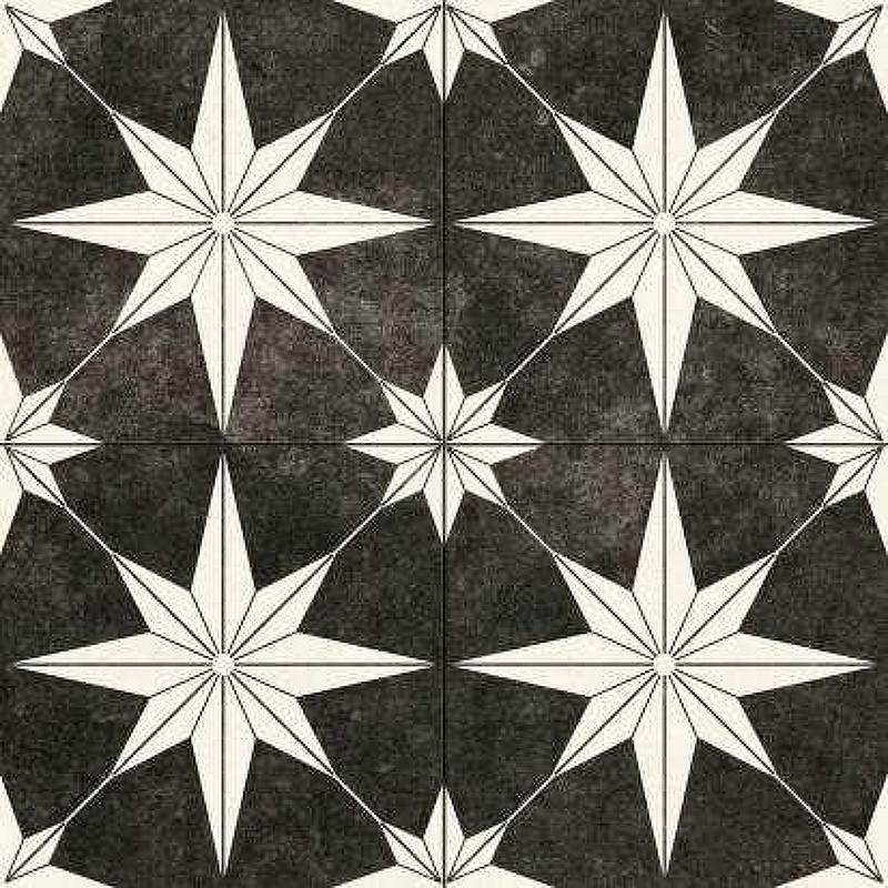 Керамогранит Navarti Hidraulicos Star Black Pre. 45х45 см