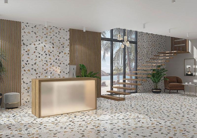 Керамогранит Orinda Terrazzo Glossy 07695-0001 60х120 см