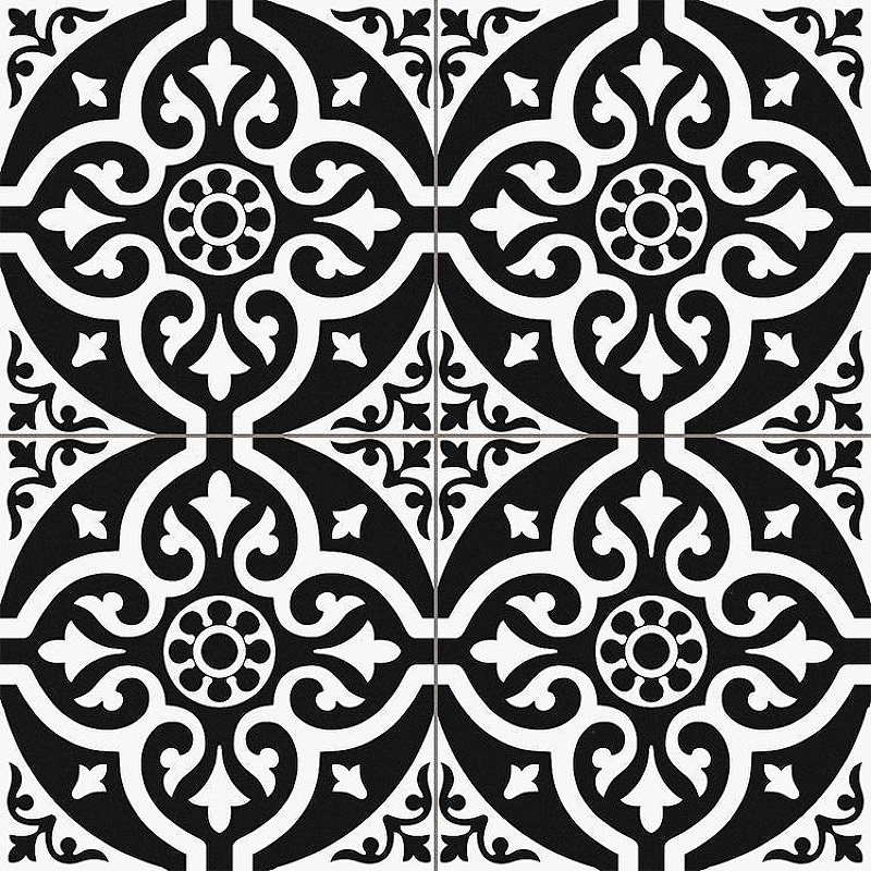 Керамогранит Prissmacer CHESTER Black Pre. Черный Матовый 45x45 см