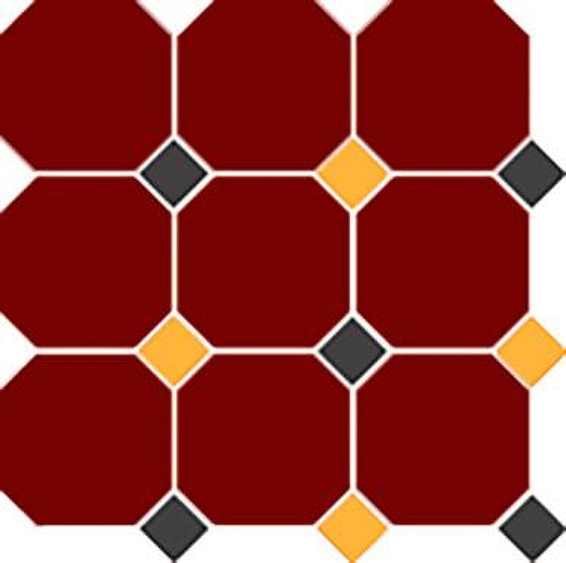 Керамогранит Top Cer Octagon New OCT20 DOT14/21-A Красный Матовый 30x30 см