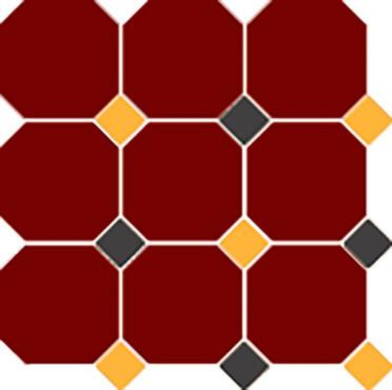 Керамогранит Top Cer Octagon New OCT20 DOT21/14-B Красный Матовый 30x30 см