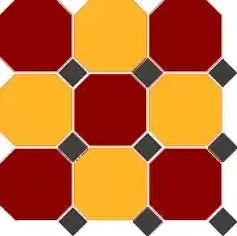 Керамогранит Top Cer Octagon New OCT20/21 DOT14-A Красный Матовый 30x30 см