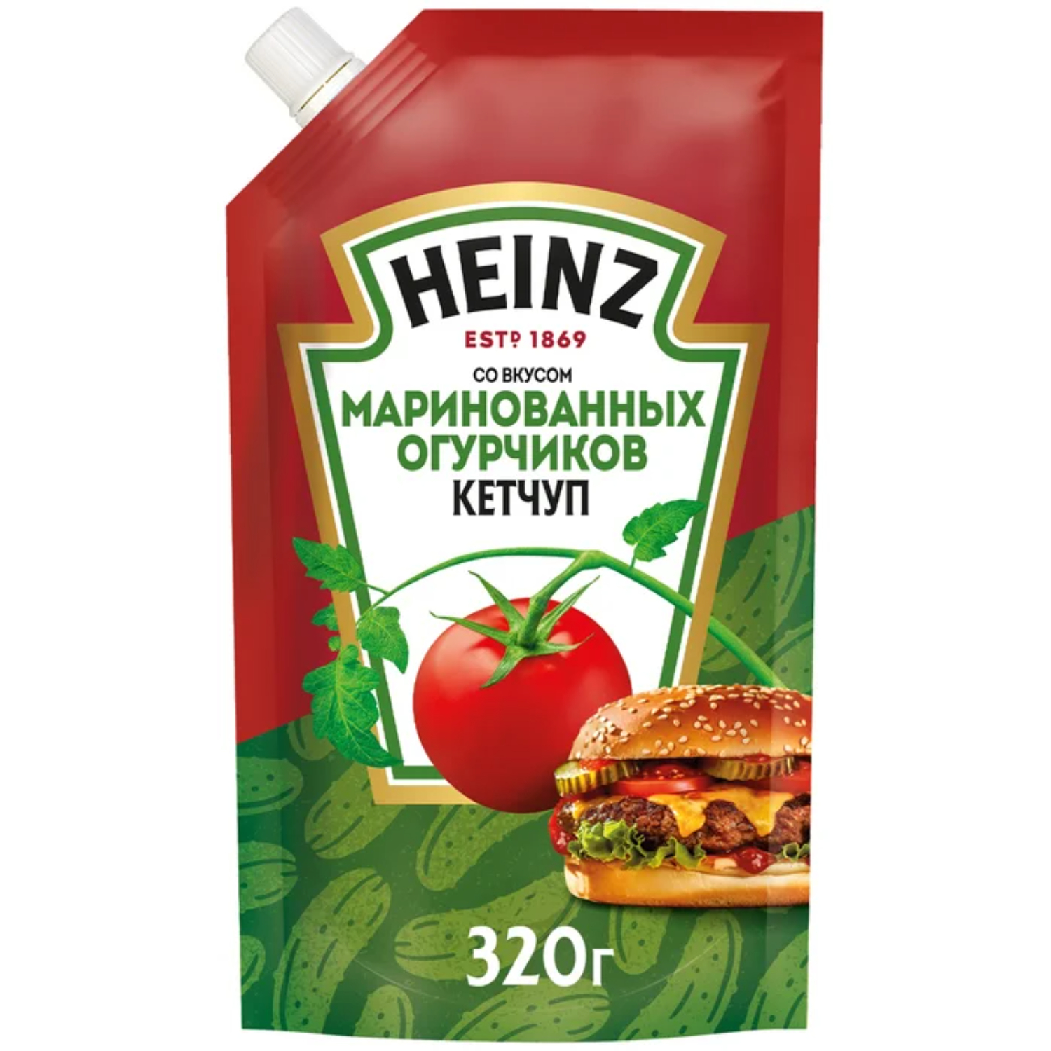 Кетчуп Heinz маринованные огурчики 320 г