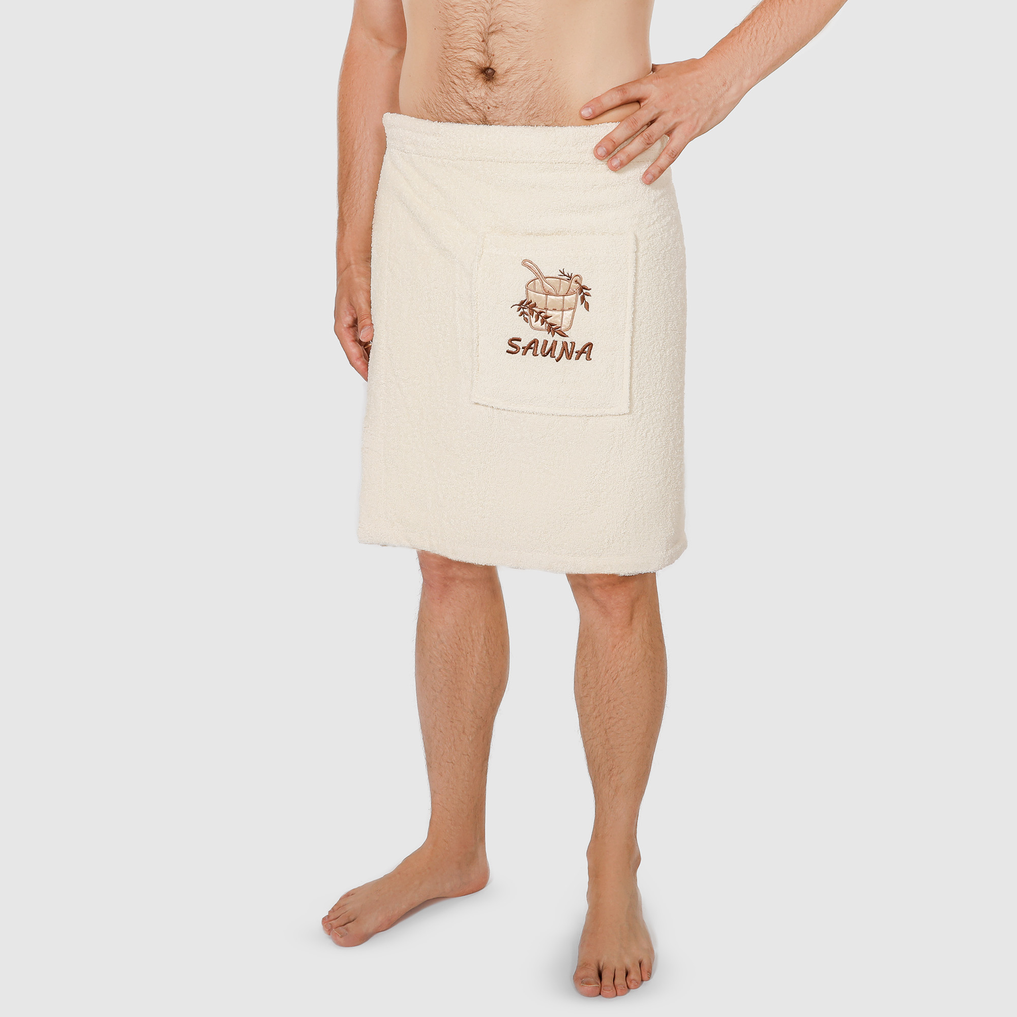 Килт Asil Sauna мужской бежевый 55х160 см