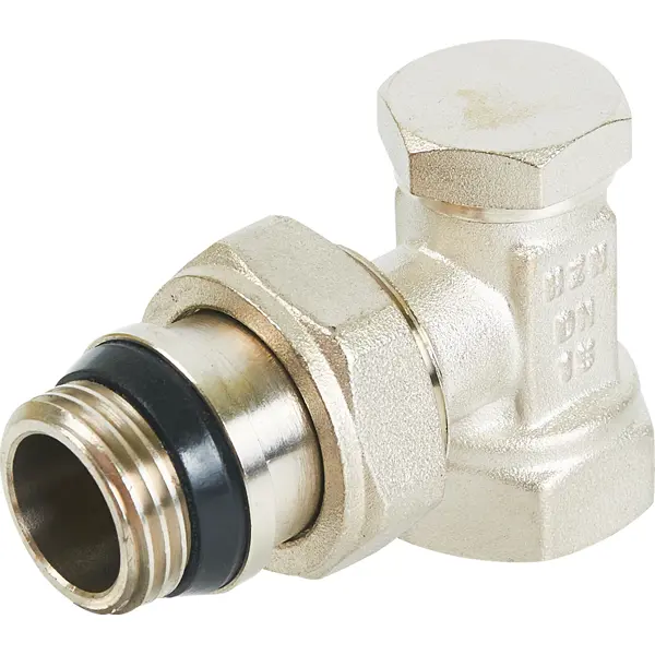 Клапан для радиатора запорный угловой Heizen 1/2" латунь