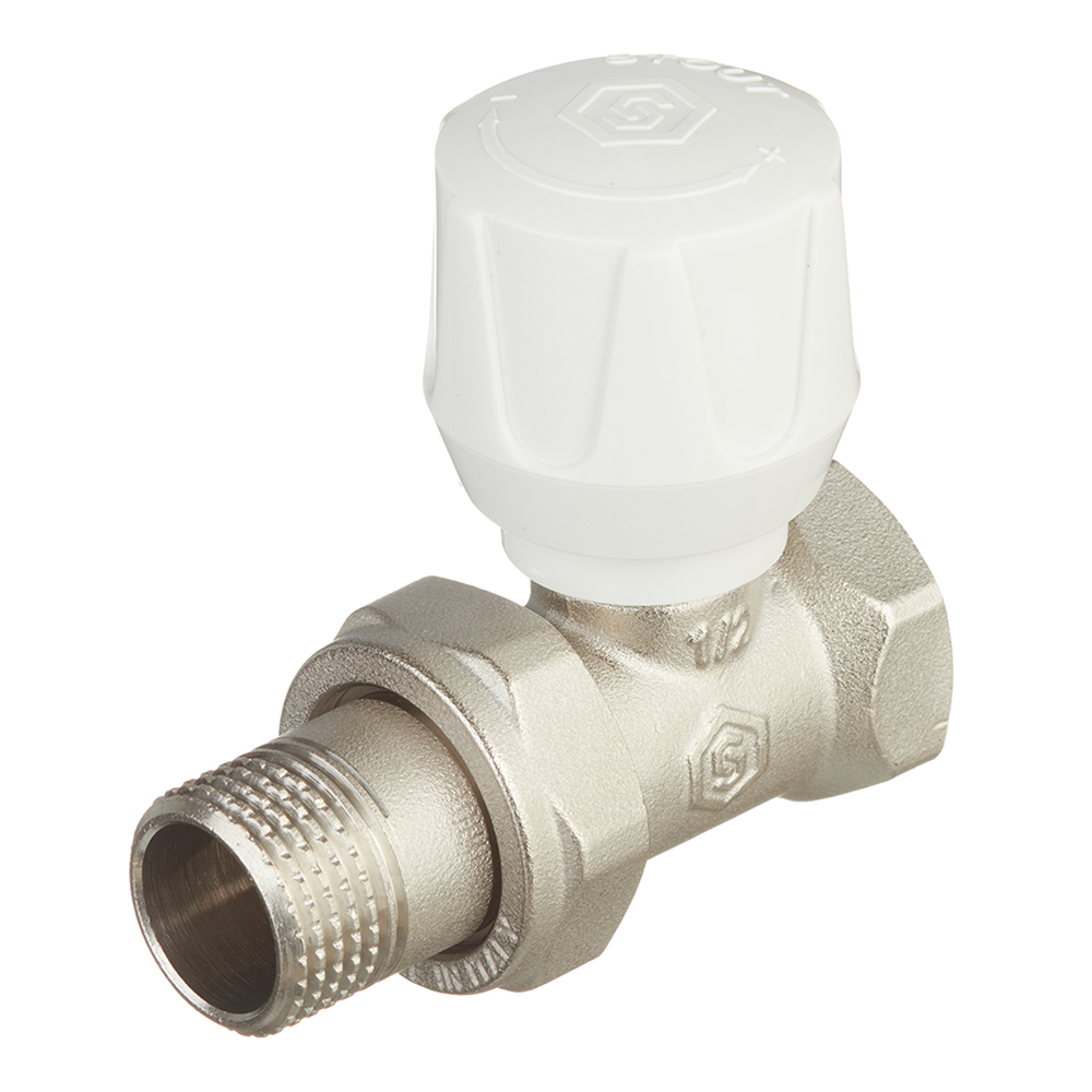 Клапан регулирующий Stout 1/2 НР(ш) х 1/2 ВР(г) для радиатора (SVR 2122 000015)