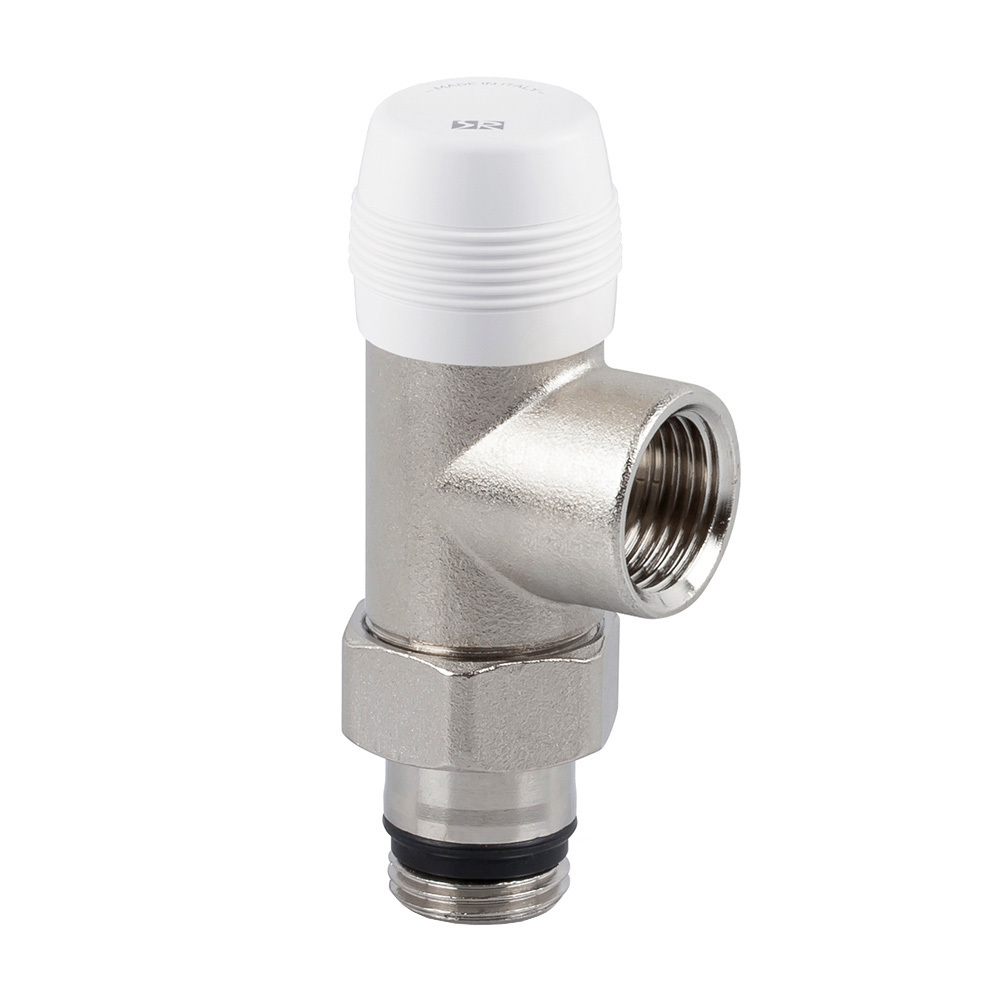 Клапан запорный осевой SR Rubinetterie Tondera Light 1/2 ВР(г) х 1/2 НР(ш) для радиатора (0220-1500N000)