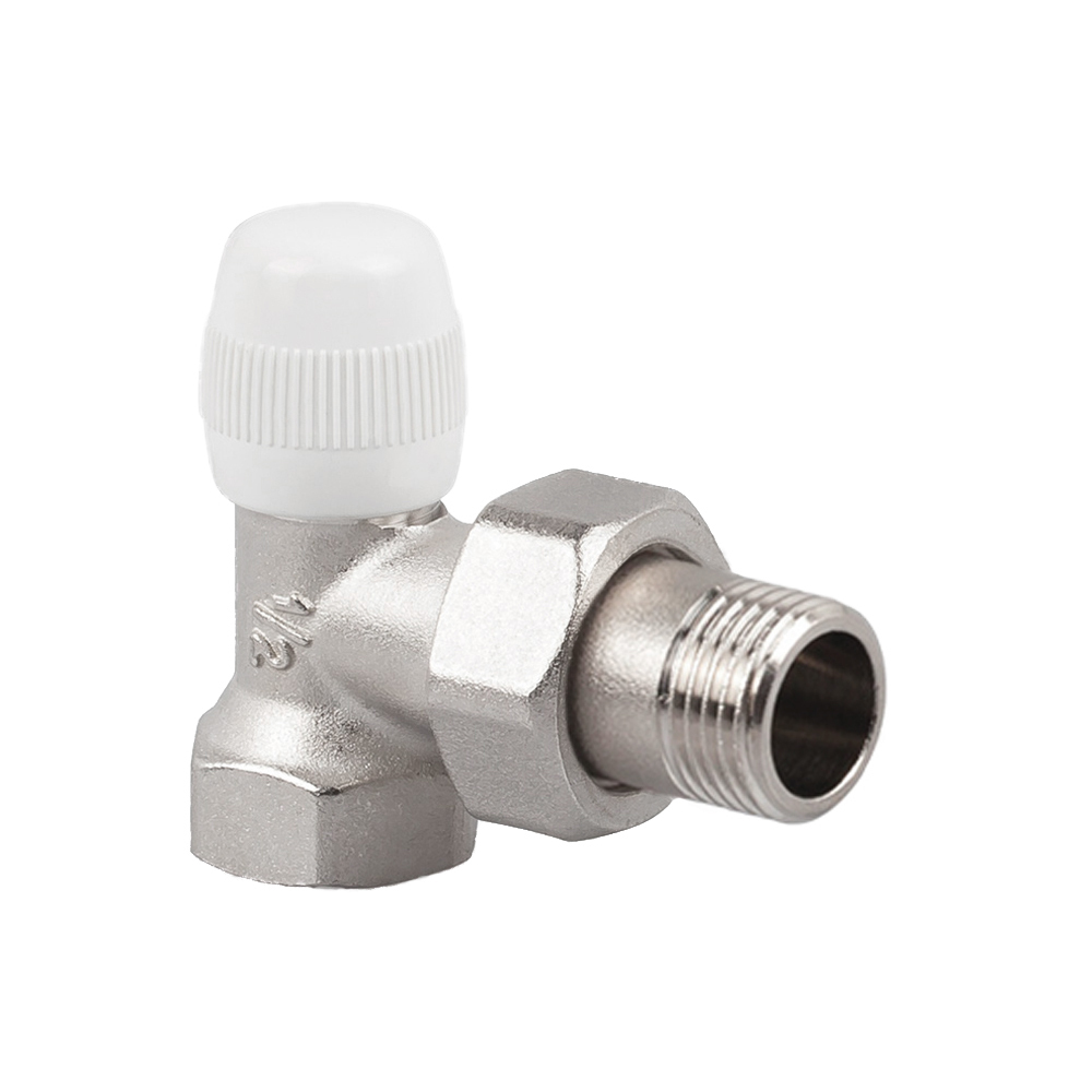 Клапан запорный угловой SR Rubinetterie Universal 1/2 ВР(г) х 1/2 НР(ш) для радиатора (A523-1500N000)