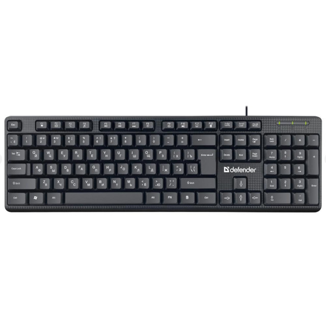 клавиатура DEFENDER DAILY HB-162 45162 1,8м USB черный