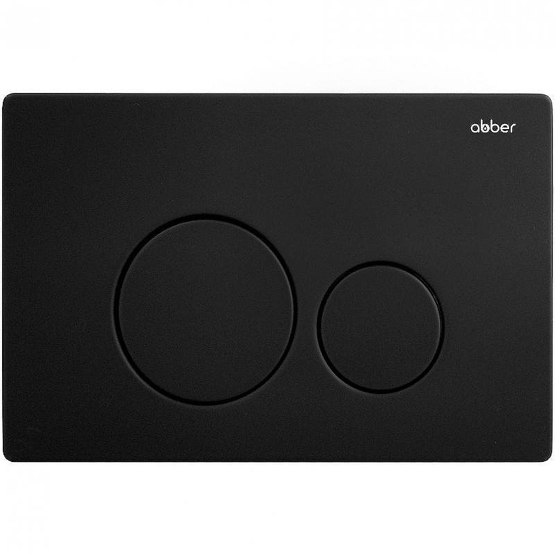 Клавиша смыва Abber AC0121MB Черная матовая
