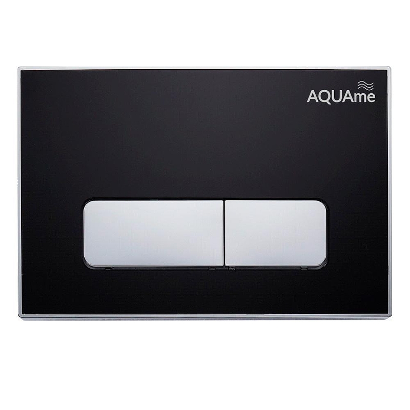 Клавиша смыва AQUAme AQM4104B цвет Черный Хром глянцевый