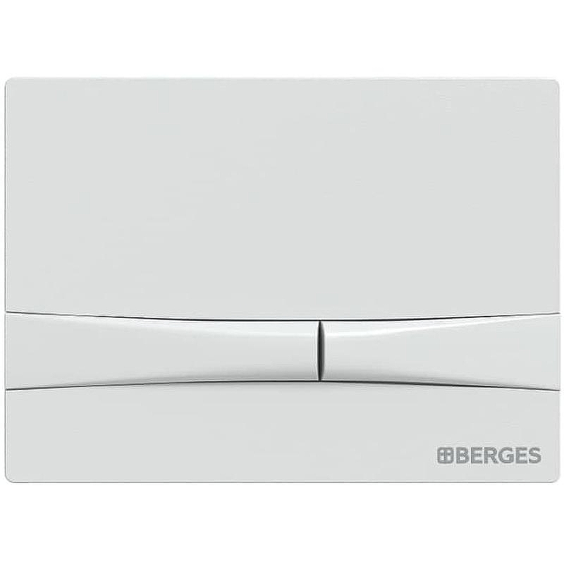 Клавиша смыва Berges Novum F4 040054 Soft Touch Белая