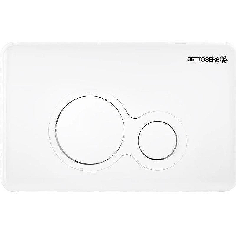 Клавиша смыва Bettoserb Sava Fix Slim 40006457 Белая глянцевая