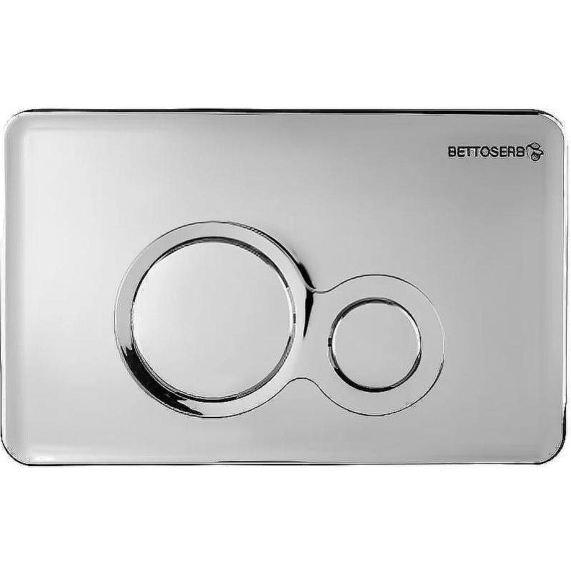 Клавиша смыва Bettoserb Sava Fix Slim Morava 40006464 Хром глянцевый