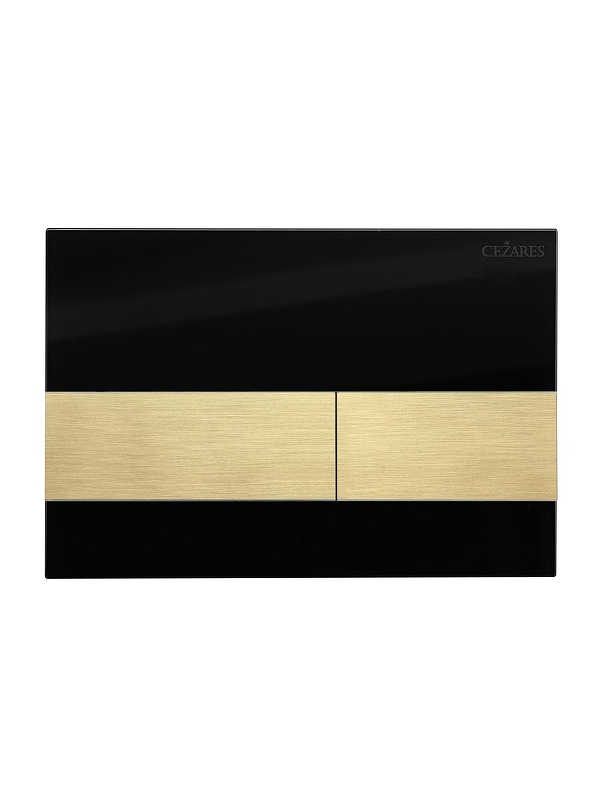 Клавиша смыва Cezares Lux LUX-GN-1-BORO цвет Черный Золото