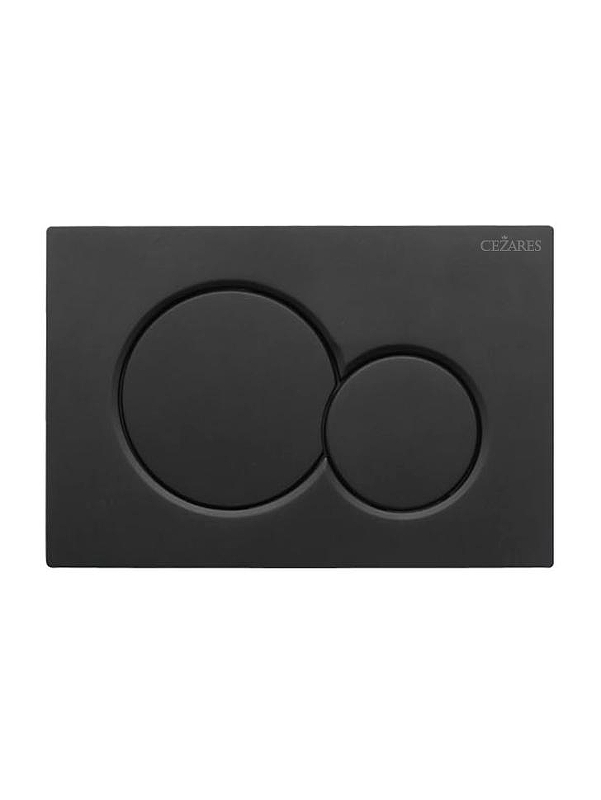 Клавиша смыва Cezares Stylus STYLUS-BTN-NOP цвет Черный матовый