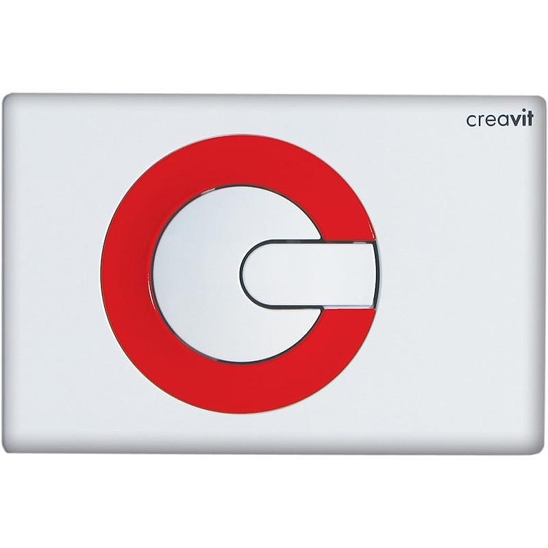 Клавиша смыва Creavit Power GP5001.01 Белая Красная