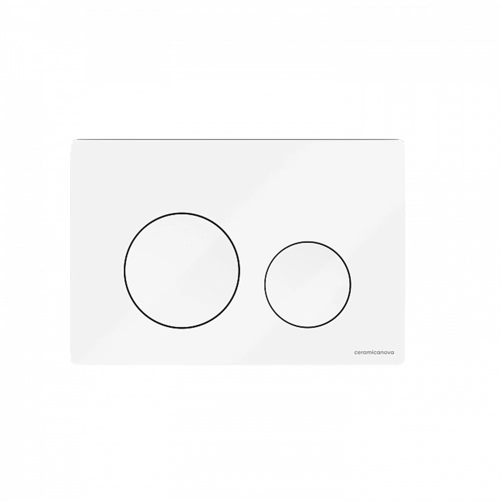 Клавиша смыва для инсталляций Ceramicanova Balance Circle белая глянцевая (CN12-001W)