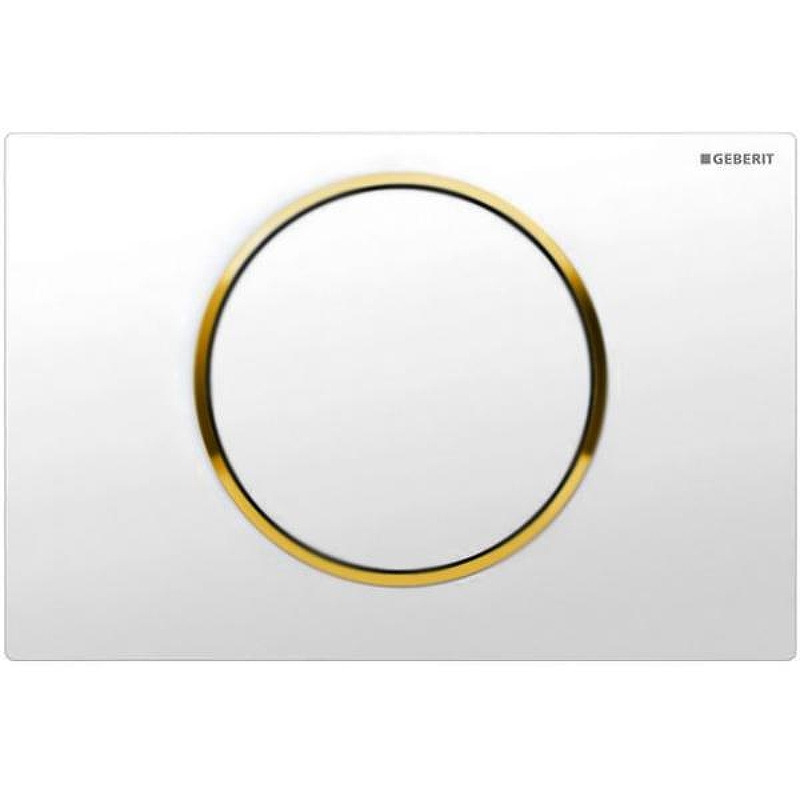 Клавиша смыва Geberit Sigma 10 115.758.KK.5 Белый/золото